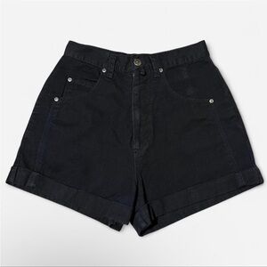 Vintage Carolina Colours High Rise Denim Black Shorts